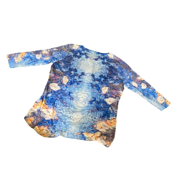 FDJ 3/4 Sleeve Colorful Tunic with Rhinestones - Picture 4 of 7